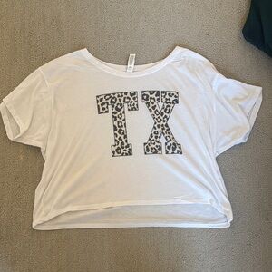 Bella Canvas White Leopard Print TX Tee